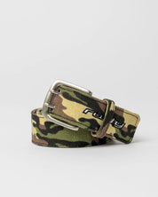 RUSTY RAID CAMO CANVAS BELT ADJUSTABLE STREETWEAR ACCESSORY – CAMO