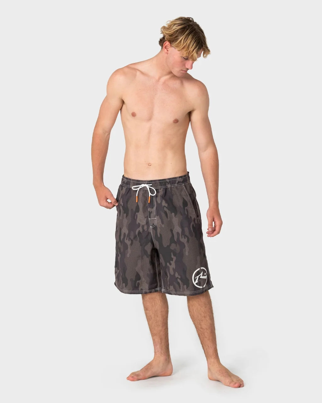 RUSTY RAMBO 23" ELASTIC WAIST BOARDSHORT – CAMO