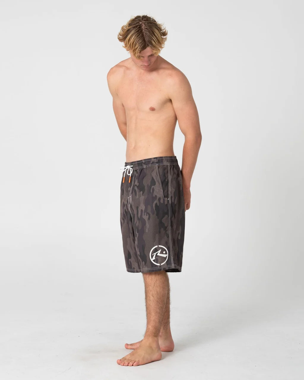RUSTY RAMBO 23" ELASTIC WAIST BOARDSHORT – CAMO