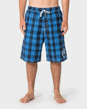 RUSTY RAMBO 23" ELASTIC WAIST BOARDSHORT – NAVY BLUE