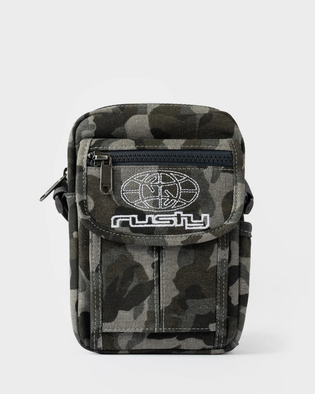 RUSTY RAMBO CAMO CROSSBODY BAG – GREY CAMO 1