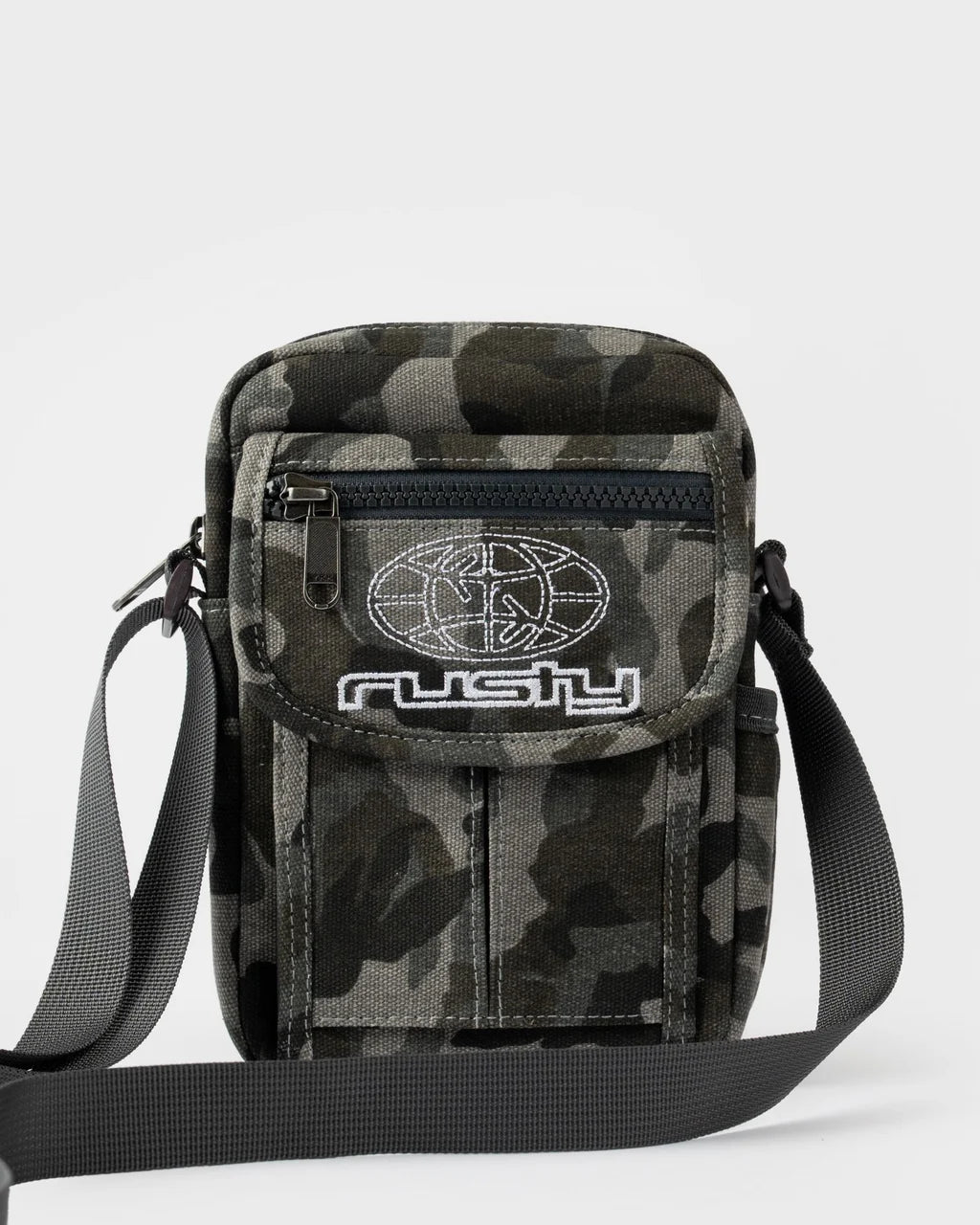 RUSTY RAMBO CAMO CROSSBODY BAG – GREY CAMO 1