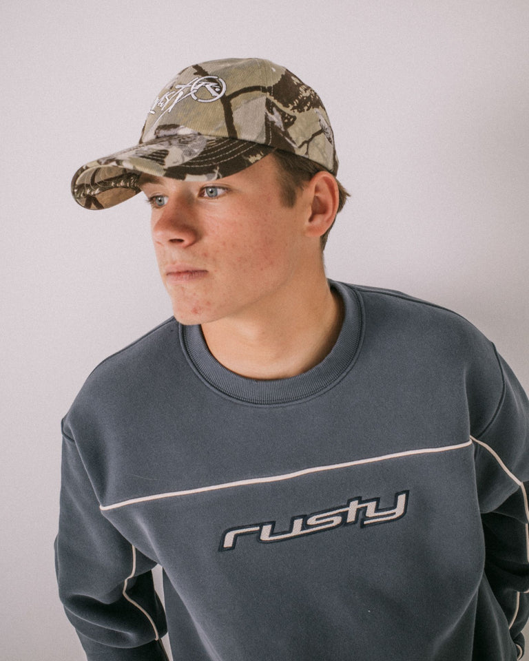 RUSTY RAMBO CAMO DAD CAP ADJUSTABLE STREETWEAR HAT – CAMO