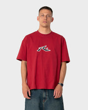 RUSTY RAZOR GRAPHIC TEE – VINTAGE RED