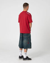 RUSTY RAZOR GRAPHIC TEE – VINTAGE RED
