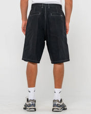 RUSTY REQUEST LINE 24" HERRINGBONE SHORT – MENS RELAXED VINTAGE SHORT NATURAL