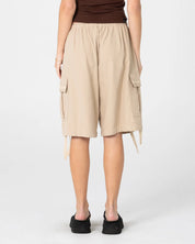RUSTY RIVER LOW RISE BAGGY CARGO SHORT – OATMEAL