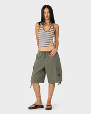RUSTY RIVER LOW RISE BAGGY CARGO SHORT – SHADOW ARMY