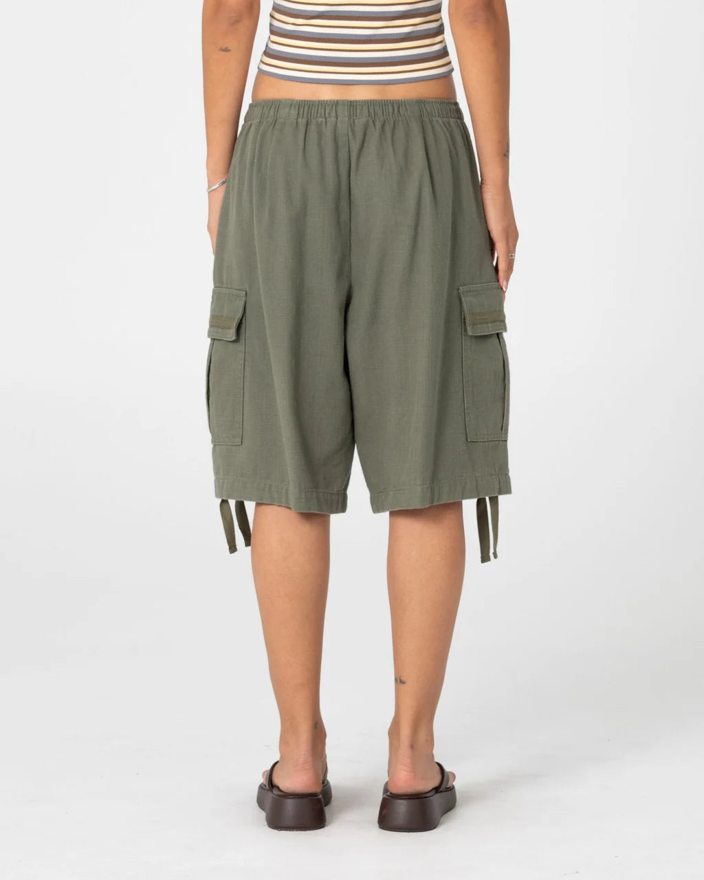 RUSTY RIVER LOW RISE BAGGY CARGO SHORT – SHADOW ARMY