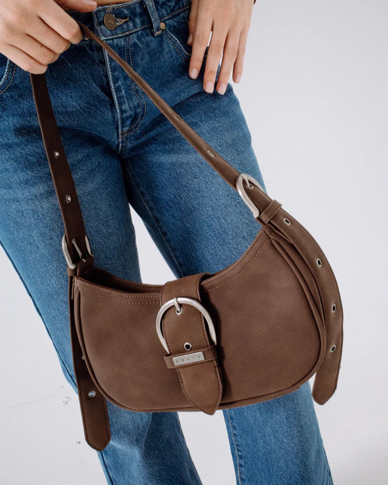 RUSTY RODEO SUEDE HANDBAG WOMENS Y2K STREET ACCESSORY – PINECONE