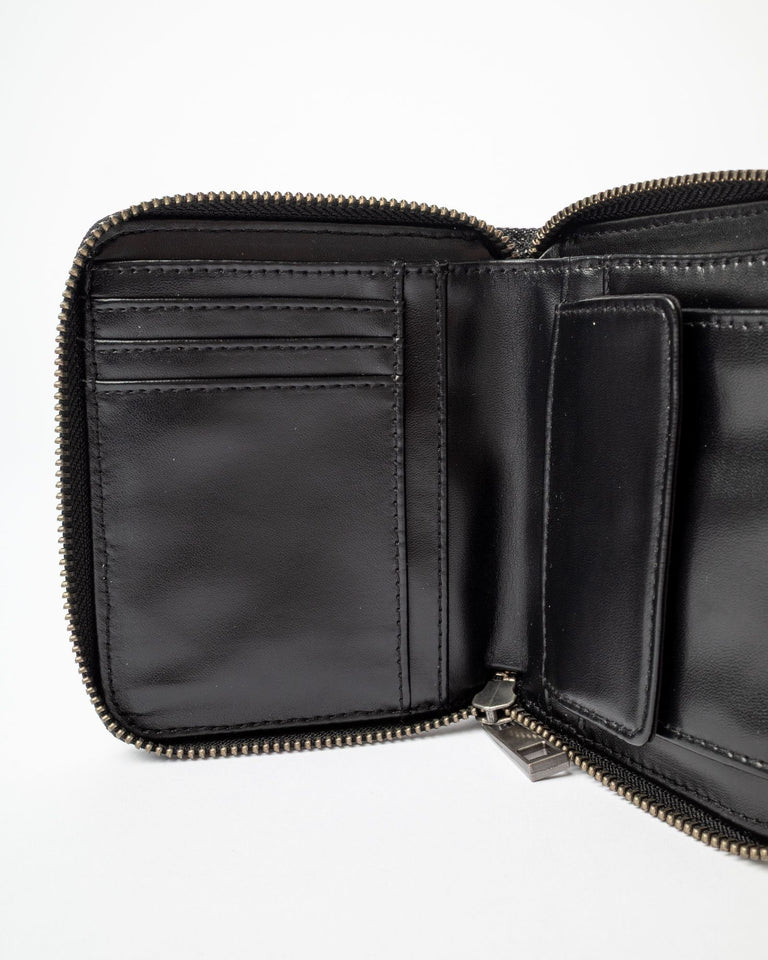 RUSTY ROXANNE DENIM COMPACT WALLET WOMENS EVERYDAY ACCESSORY – WASHED BLACK