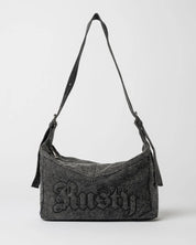 RUSTY ROXANNE DENIM SHOULDER BAG WOMENS Y2K STREET ACCESSORY – WASHED BLACK