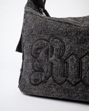 RUSTY ROXANNE DENIM SHOULDER BAG WOMENS Y2K STREET ACCESSORY – WASHED BLACK