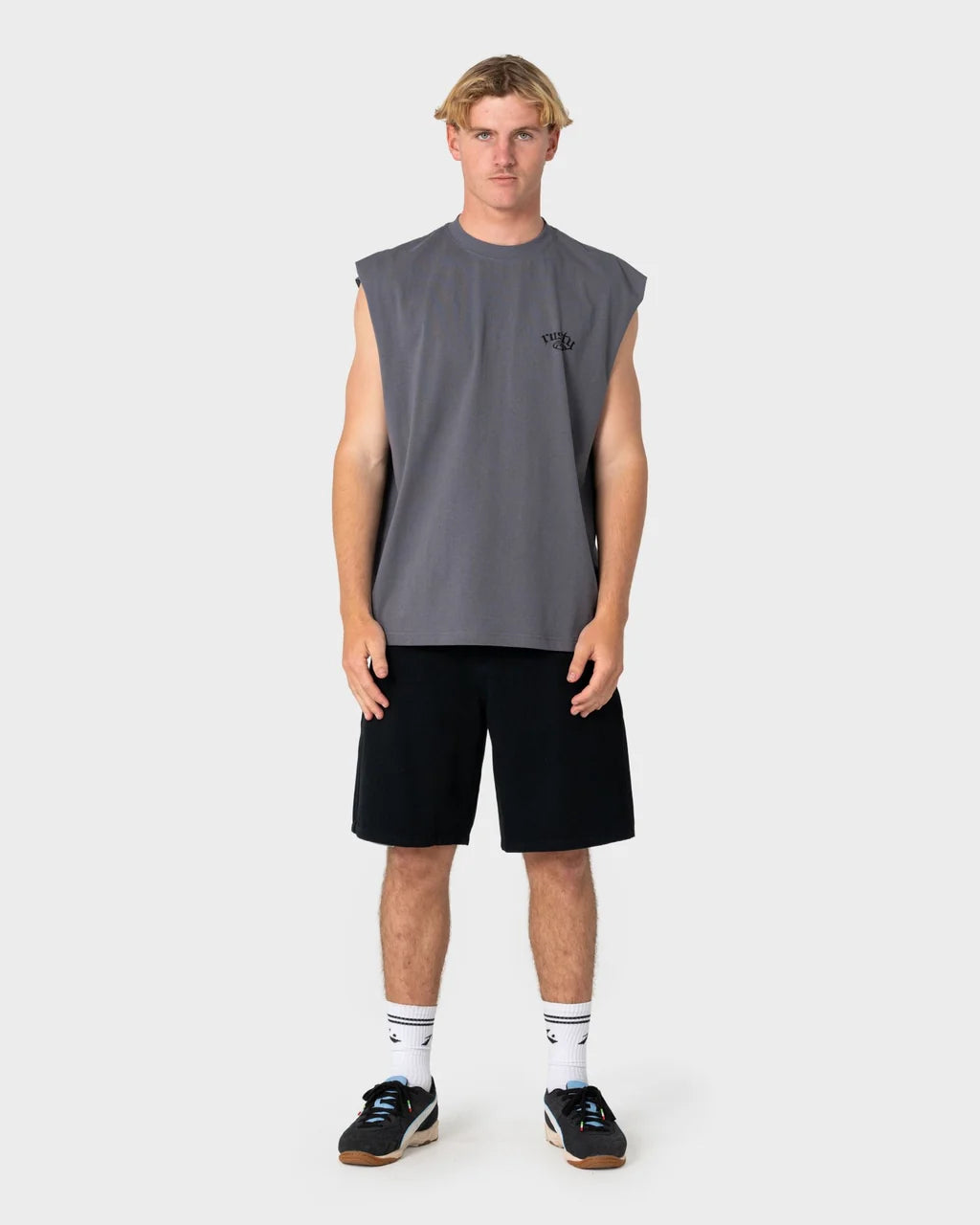 RUSTY RUMBLE 21" ELASTIC SHORT – BLACK