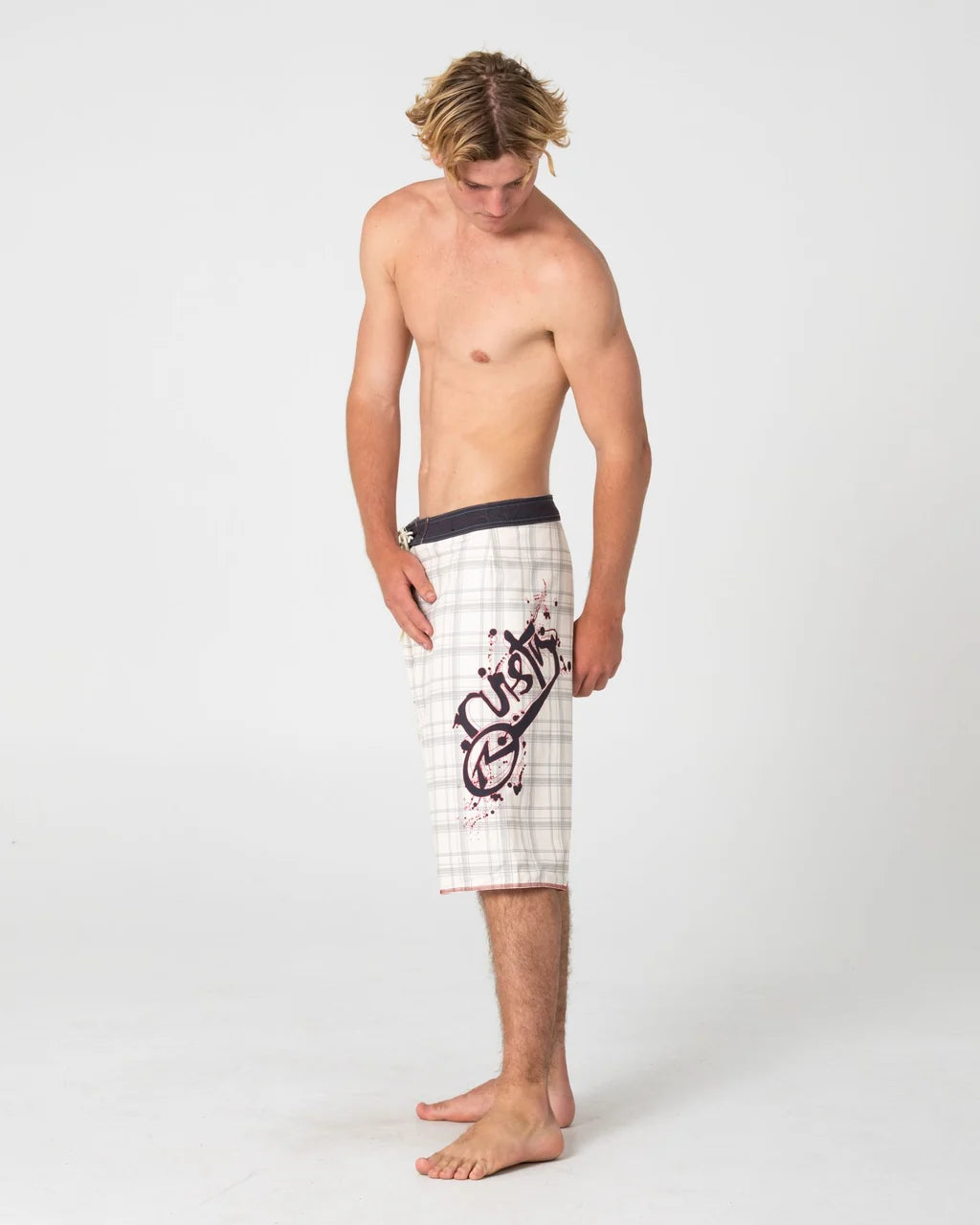 RUSTY SCRIBBLA 24" BAGGY BOARDSHORT – CREAM