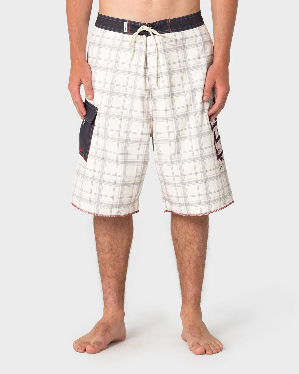 RUSTY SCRIBBLA 24" BAGGY BOARDSHORT – CREAM