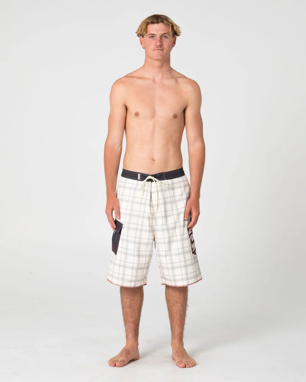 RUSTY SCRIBBLA 24" BAGGY BOARDSHORT – CREAM