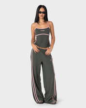 RUSTY SISTER BRONSON LOW RISE TRACKPANT – SAVANNA / PINK A BOO