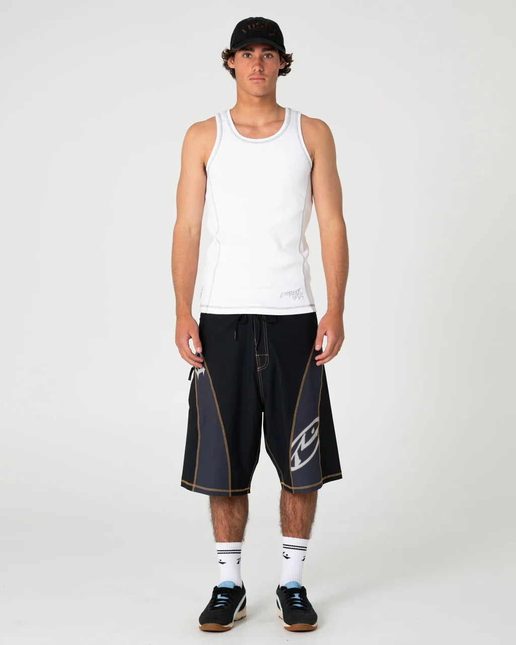 RUSTY SLACK JACK RIBBED HEAVY TANK – WHITE