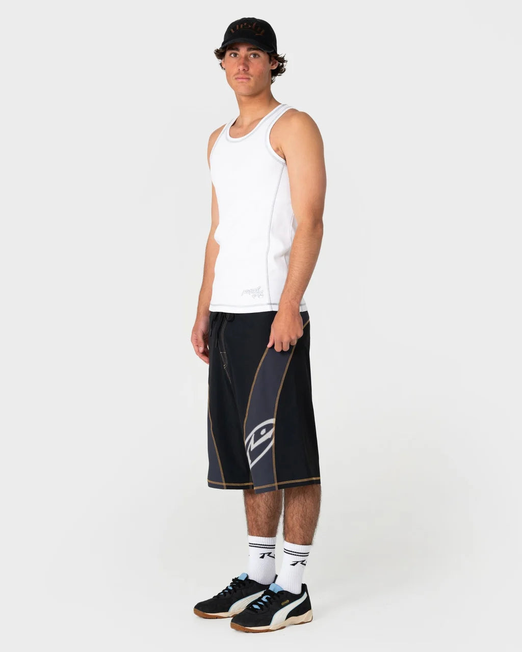 RUSTY SLACK JACK RIBBED HEAVY TANK – WHITE