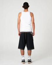 RUSTY SLACK JACK RIBBED HEAVY TANK – WHITE