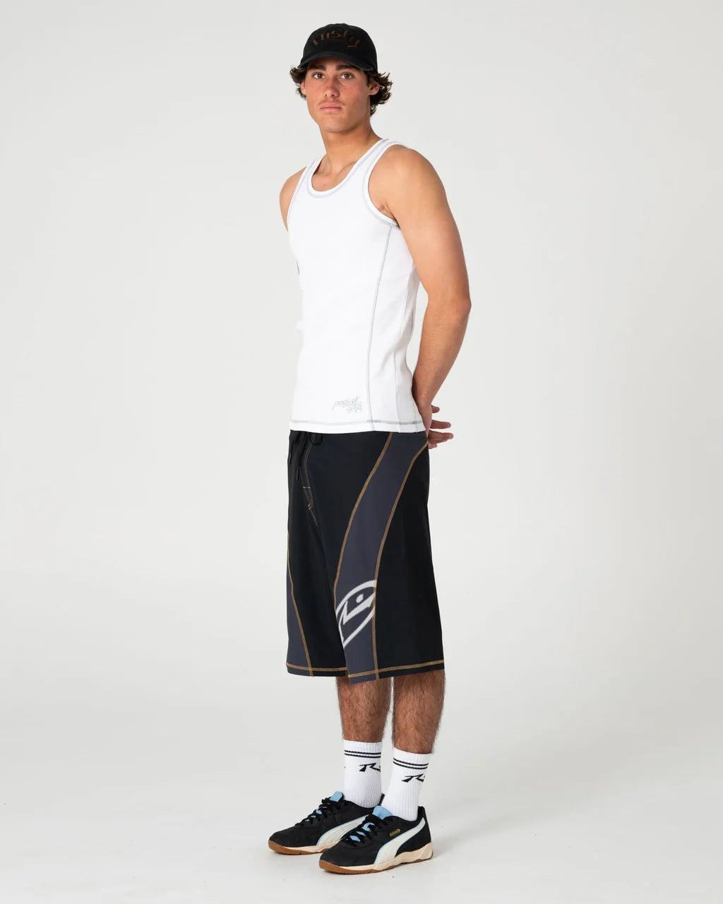 RUSTY SLACK JACK RIBBED HEAVY TANK – WHITE