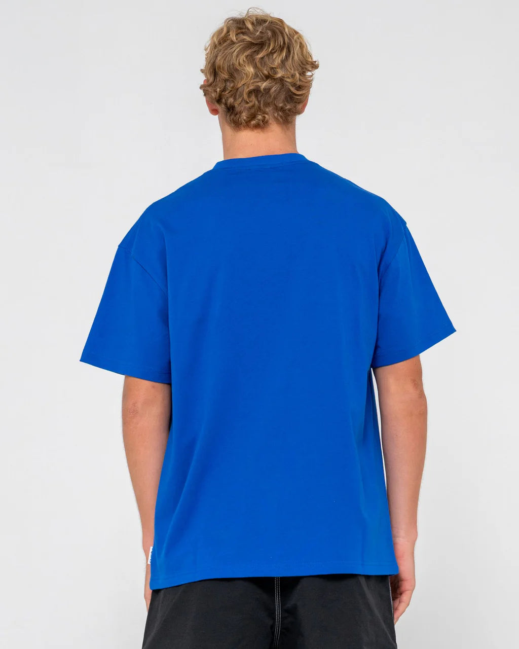 RUSTY SNAPSHOT GRAPHIC TEE – MENS PREMIUM COTTON SURF PHOTO PRINT TEE ROYAL BLUE