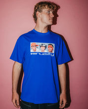RUSTY SNAPSHOT GRAPHIC TEE – MENS PREMIUM COTTON SURF PHOTO PRINT TEE ROYAL BLUE