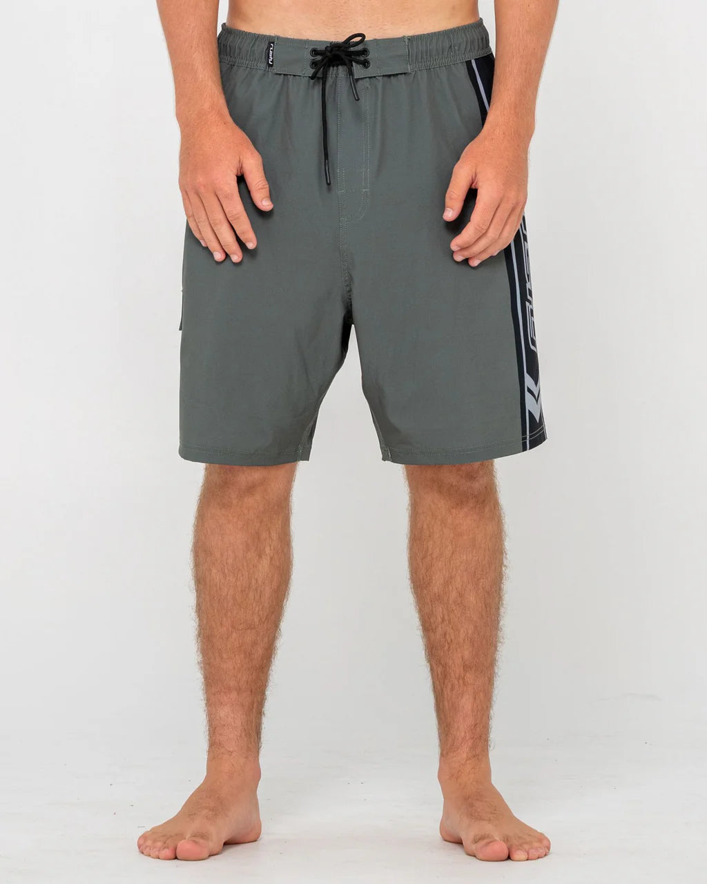 RUSTY SPITFIRE 21" BOARDSHORT – MENS PERFORMANCE SURF SHORT QUICK DRY ARMY GREEN