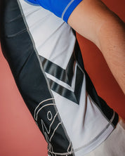 RUSTY SPITFIRE SHORT SLEEVE RASHIE – MENS PERFORMANCE SURF RASH VEST BLACK