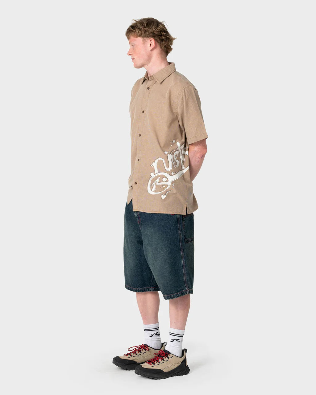 RUSTY SPRAY N PRAY GRAPHIC CHECK SHIRT – PINECONE