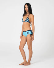 RUSTY STARDOM GRAPHIC BOOTY BIKINI BOTTOM – NAVY / AQUA