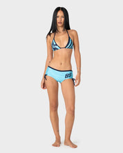 RUSTY STARDOM GRAPHIC BOOTY BIKINI BOTTOM – NAVY / AQUA