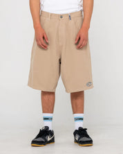 RUSTY STEP-STONE 24" BAGGY SHORT MENS WIDE LEG DENIM STYLE – ABBEY STONE