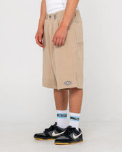 RUSTY STEP-STONE 24" BAGGY SHORT MENS WIDE LEG DENIM STYLE – ABBEY STONE