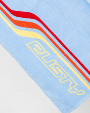 RUSTY SUN KISSED BEACH TOWEL – RETRO BLUE