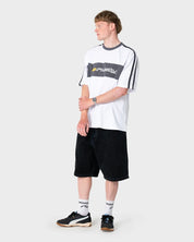 RUSTY SUPER SHAOLIN GRAPHIC OVERSIZED TEE – WHITE