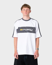 RUSTY SUPER SHAOLIN GRAPHIC OVERSIZED TEE – WHITE