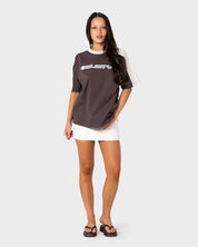RUSTY TIMMY TARGET 220 OVERSIZED TEE – JAVA / CREAM