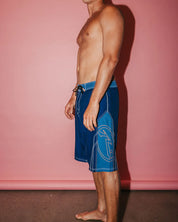 RUSTY TOMBSTONES 22" BOARDSHORT – MENS PERFORMANCE SURF SHORT NAVY BLUE