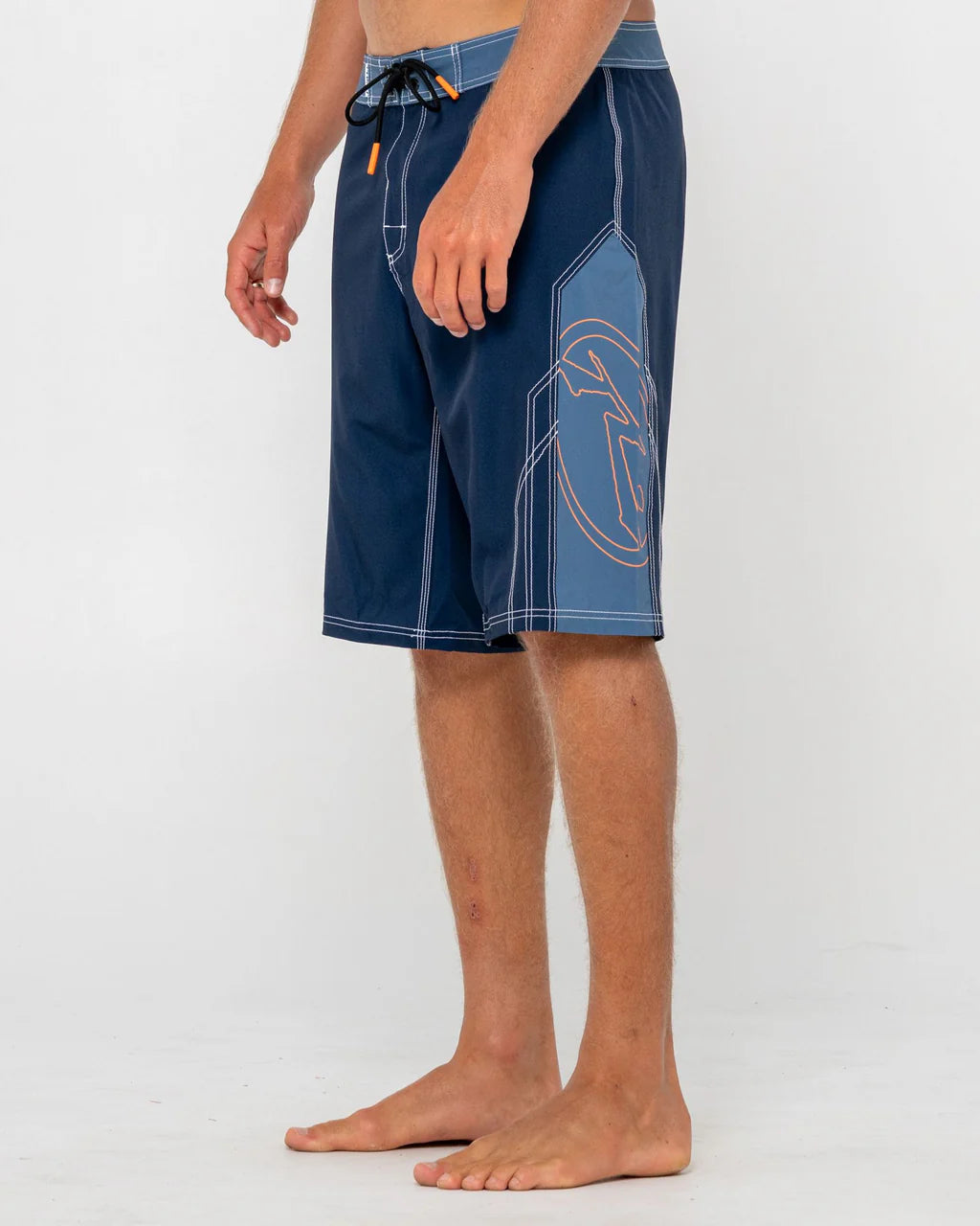 RUSTY TOMBSTONES 22" BOARDSHORT – MENS PERFORMANCE SURF SHORT NAVY BLUE