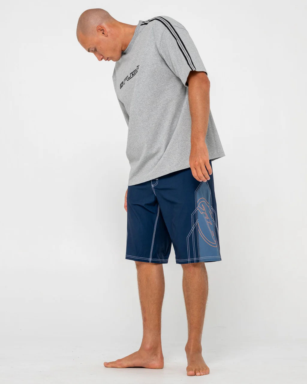 RUSTY TOMBSTONES 22" BOARDSHORT – MENS PERFORMANCE SURF SHORT NAVY BLUE