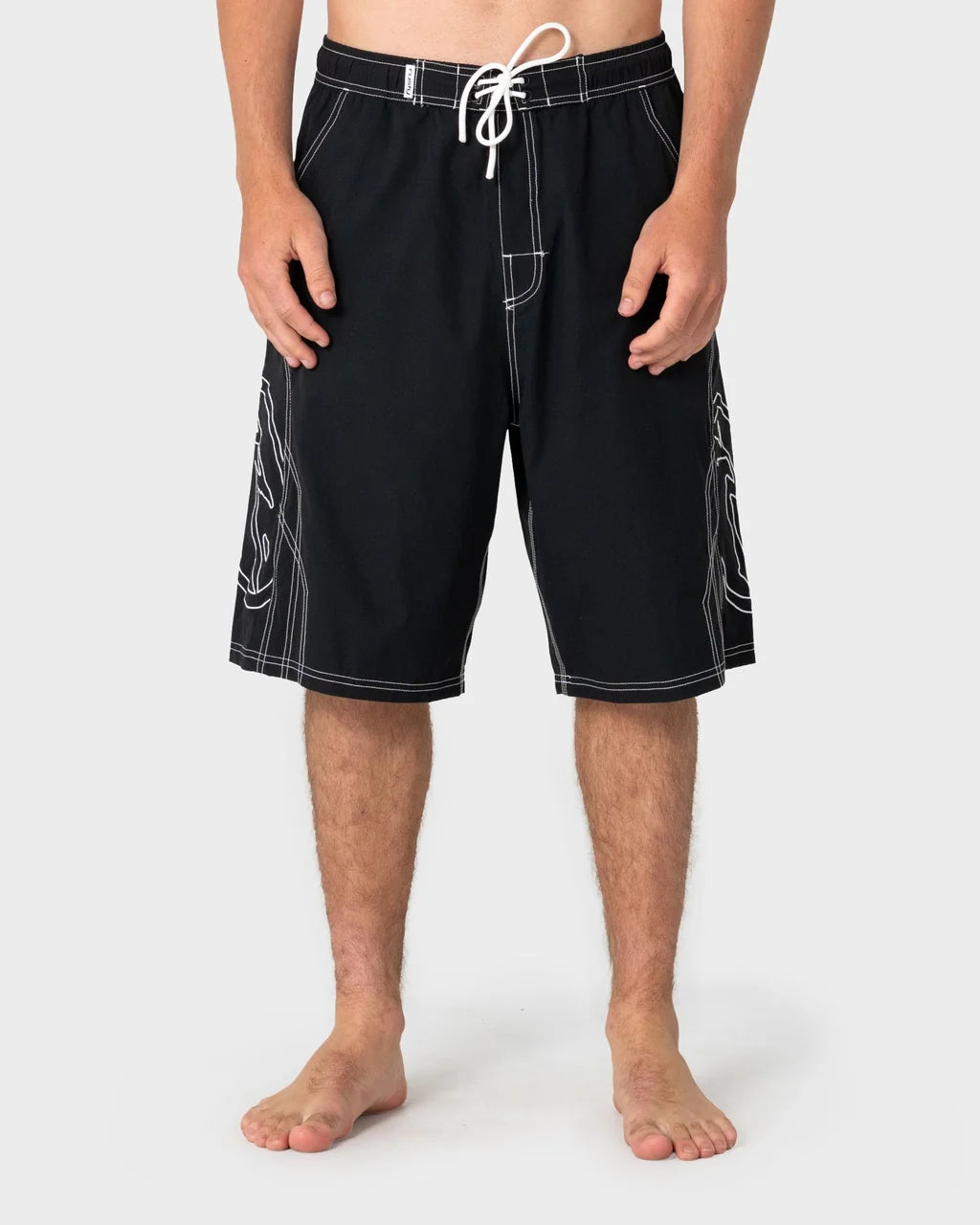 RUSTY TOMBSTONES 24" BAGGY BOARDSHORT – BLACK