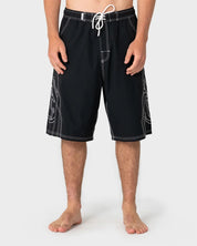 RUSTY TOMBSTONES 24" BAGGY BOARDSHORT – BLACK