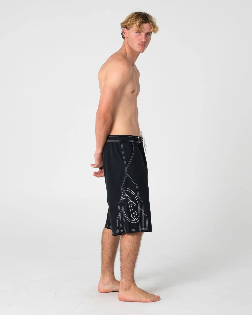 RUSTY TOMBSTONES 24" BAGGY BOARDSHORT – BLACK