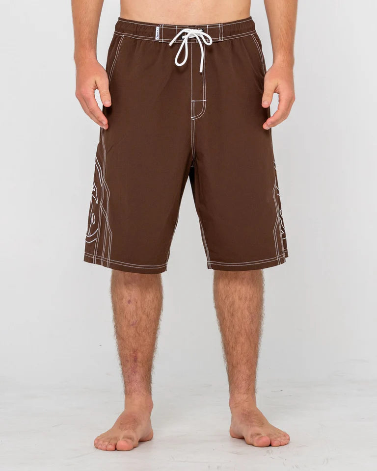RUSTY TOMBSTONES 24" BAGGY BOARDSHORT MENS WIDE LEG SURF SHORT – PINECONE