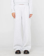 RUSTY TRAILER TRASH WIDE LEG TRACKPANT WOMENS JOGGER PANTS ECRU MARLE