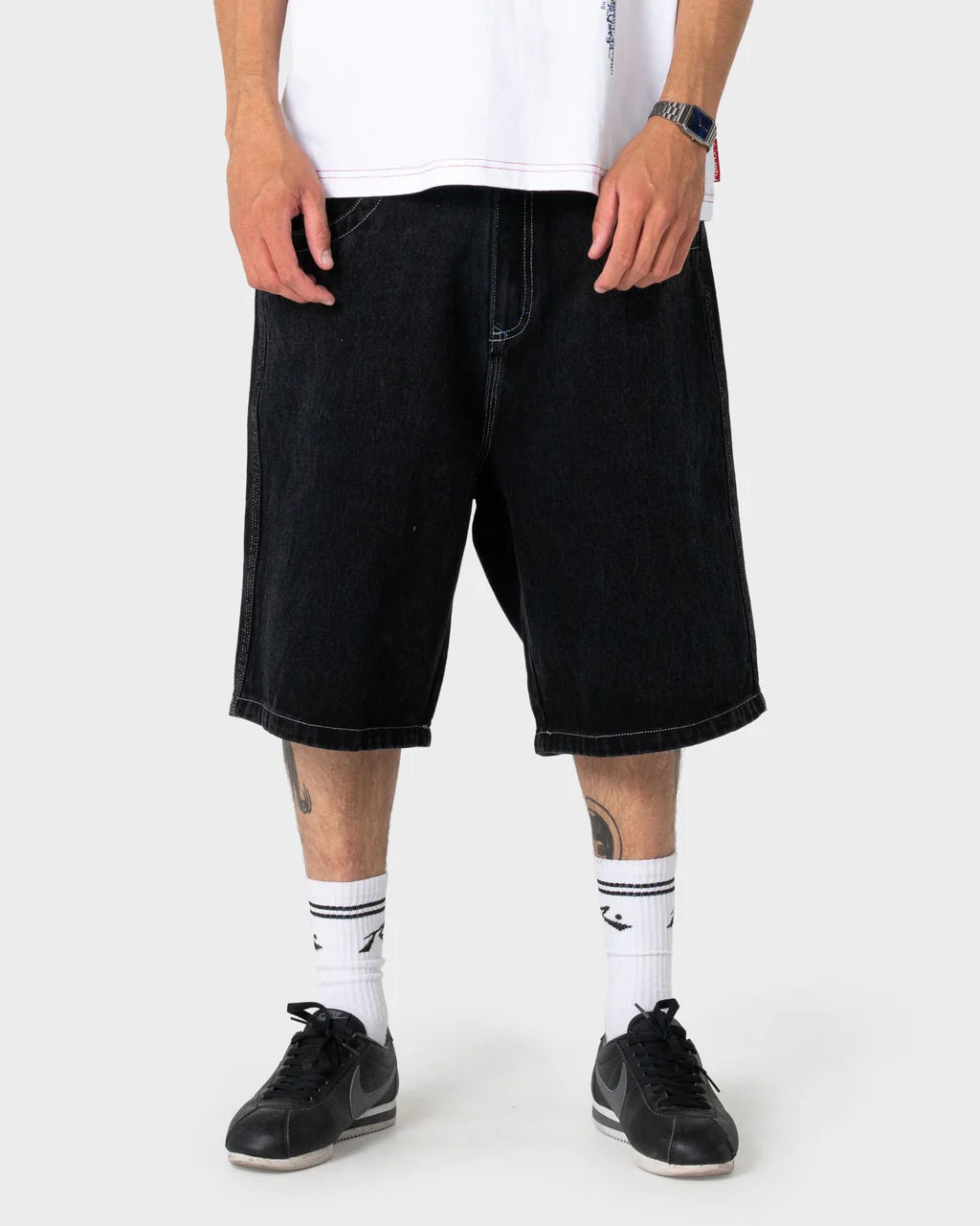 RUSTY TURBO 24" BAGGY JORT – BLACK OUT / BLUE