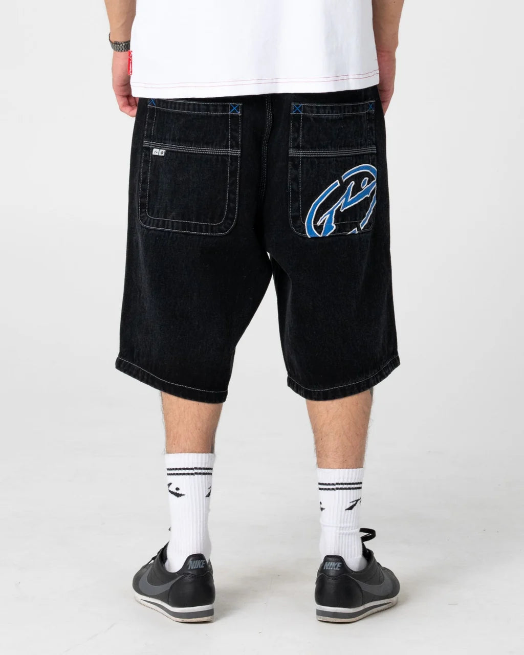 RUSTY TURBO 24" BAGGY JORT – BLACK OUT / BLUE