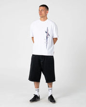 RUSTY TURBO 24" BAGGY JORT – BLACK OUT / BLUE